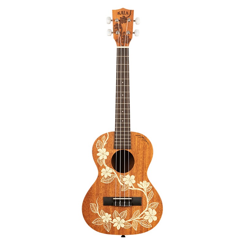 UKULELE TENOR KALA MAORI GARDENIA ACAJOU AVEC HOUSSE MOTIF VOYAGE