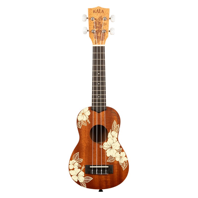 UKULELE KALA SOPRANO MAORI HIBISCUS MAHOGANY