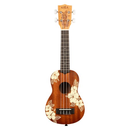 UKULELE KALA SOPRANO MAORI HIBISCUS MAHOGANY