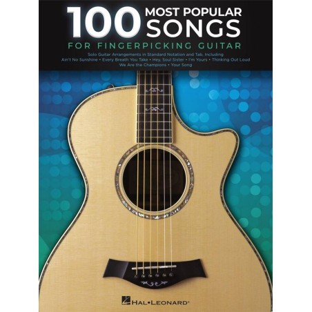 100 MOST POPULAR SONGS FOR FINGERPIKING TAB