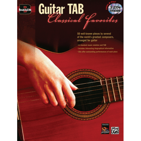 GUITAR TAB CLASSICAL FAVORITES + 2 CD  25794