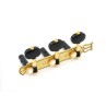 MECANIQUES GUITARE CLASSIQUE DER JUNG AVEC LYRE BOUTONS ET AXES NOIRS BRASS 