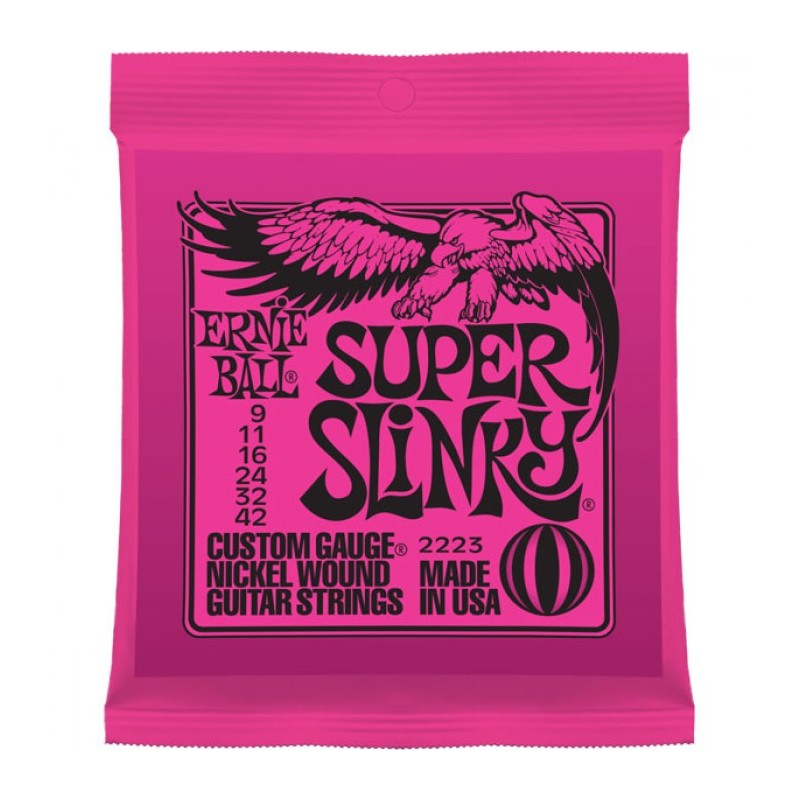 ERNIE BALL SUPER SLINKY CUSTOM 09/42 JEU 2223