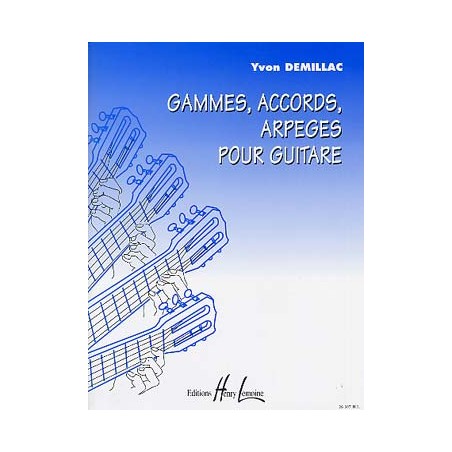 DEMILLAC GAMMES ACCORDS ARPEGES HL26397