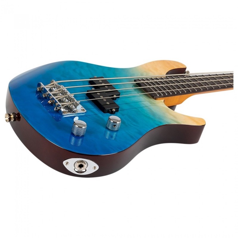 UKULELE / MINI BASSE FLIGHT TRANS BLUE 