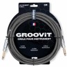 CABLE GROOVIT JACK/JACK TWEED TRESSE 3M GRIS