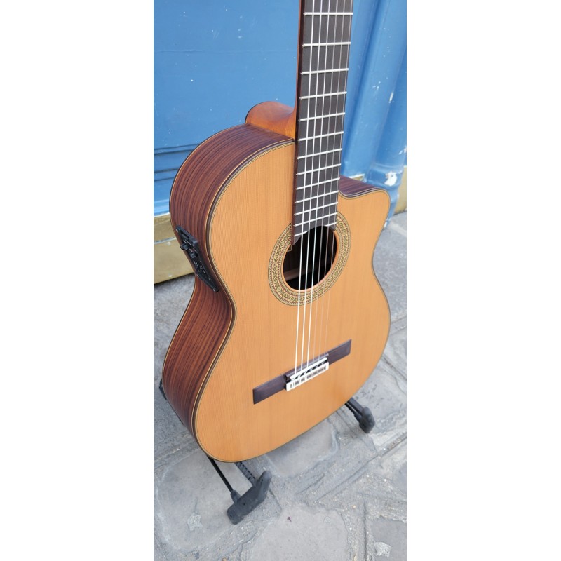 GUITARE ESTEVE 7CE CEDRE ELECTRO PAN COUPE 15447ESAT-SC