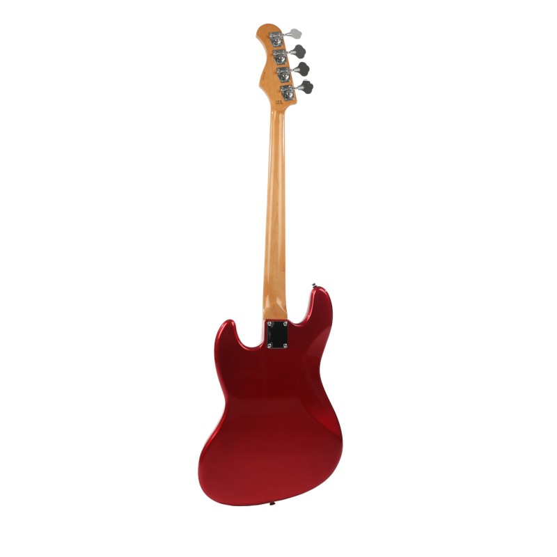 GUITARE BASSE ELECTRIQUE PRODIPE 4 CORDES CANDY RED