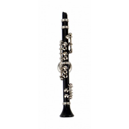 MAGNET 3D CLARINET NOIR 8 CM M1029