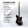 GUITARE ELECTRIQUE FLAMMA E1000 GUITARE DSP FIESTA RED 