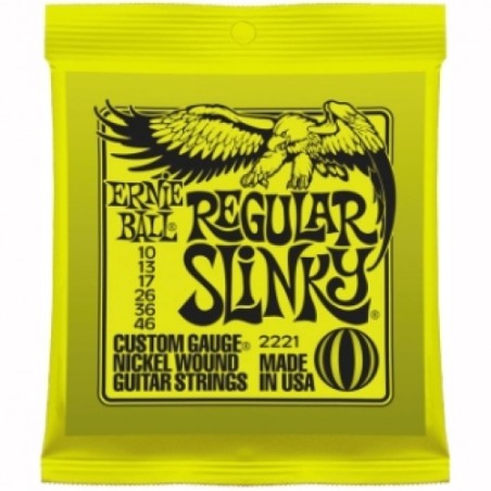 ERNIE BALL ELECTRIQUE REGULAR SLINKY 10/46 JEU 2221