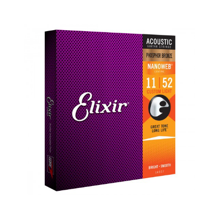 ELIXIR FOLK NANOWEB PHOSPHOR BRONZE 11/52  16027