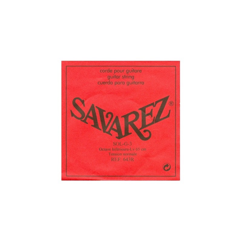 SAVAREZ OCTAVE INFERIEURE 65CM CORDE 3 SOL LOW643R