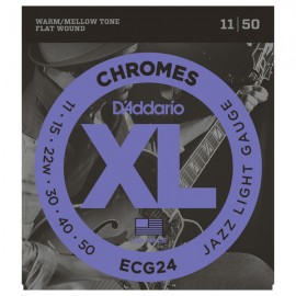 D'ADDARIO CHROMES FILE PLAT LIGHT 11/50 JEU ECG24