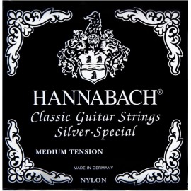 HANNABACH SILVER NOIR MEDIUM TENSION 6 MI 8156MT