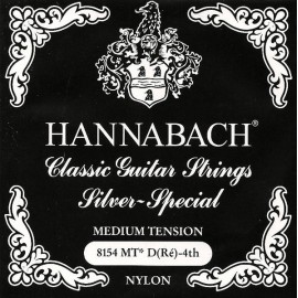 HANNABACH SILVER NOIR MEDIUM TENSION 4 RE 8154MT